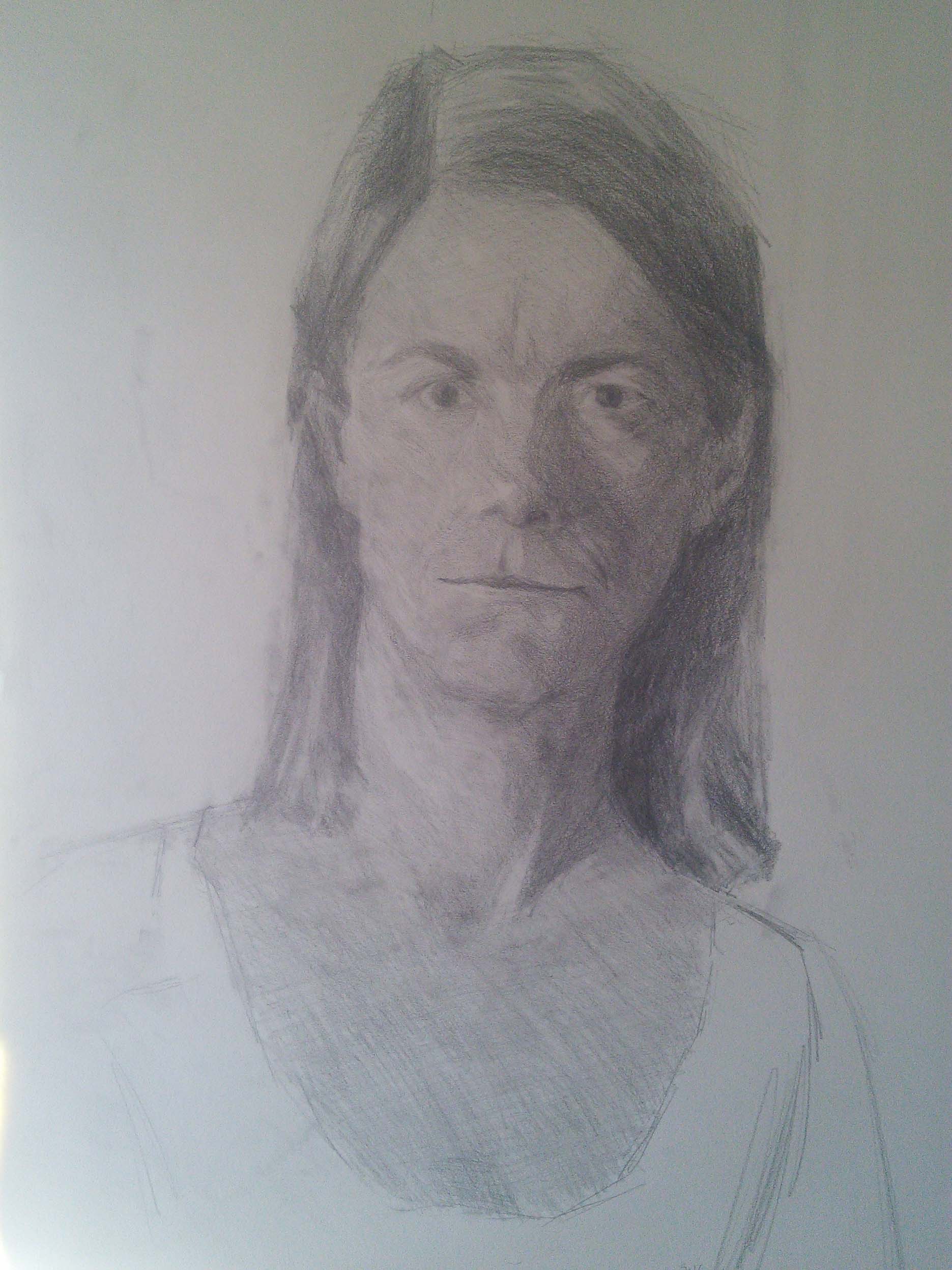 Self Portrait by Julie Holmes Fine artist