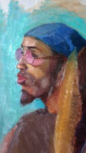 2-day pose of Brian showing Commitment to Color by Julie Dyer Holmes