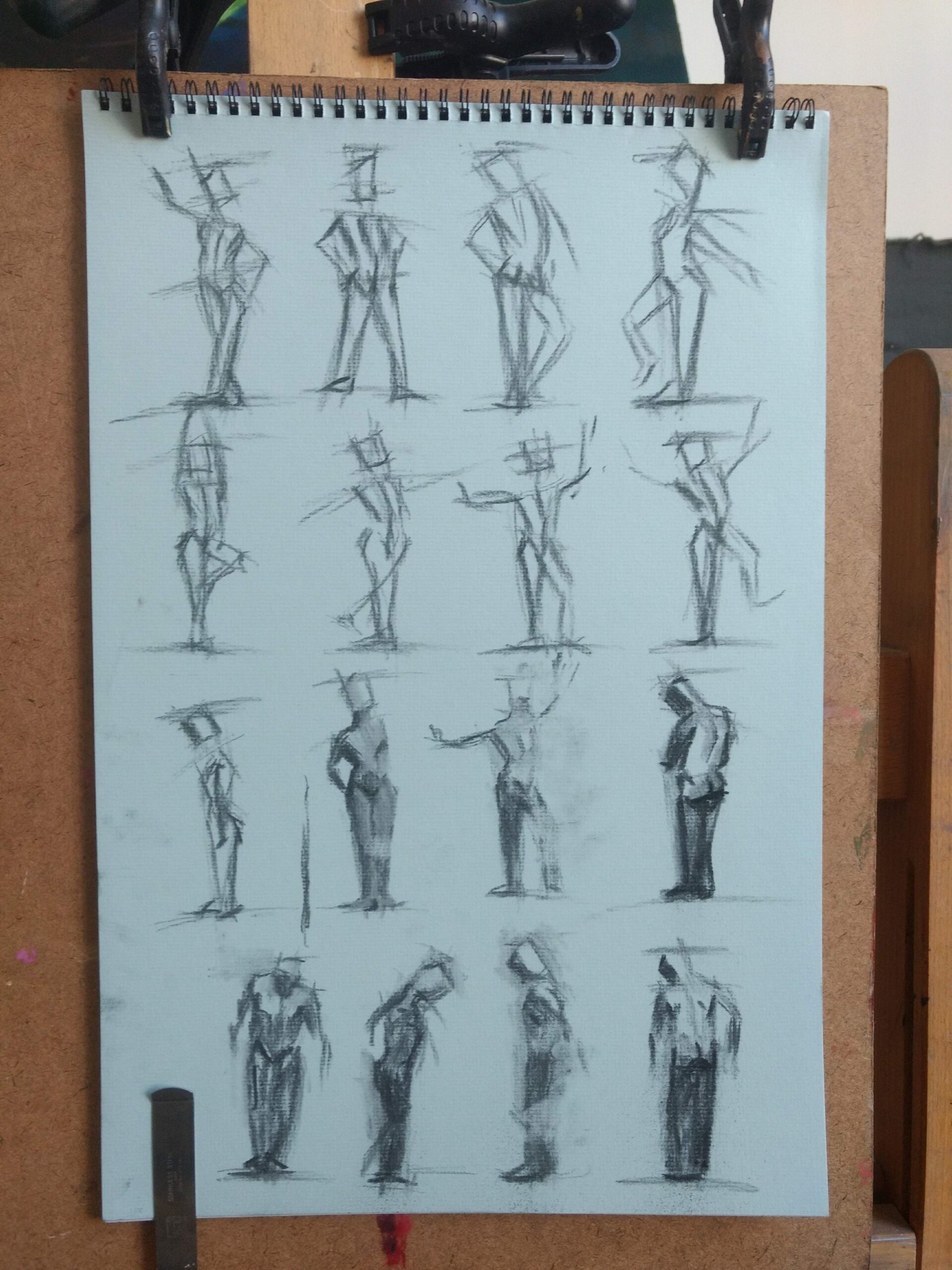 Figure drawings from imagination by Julie Dyer Holmes