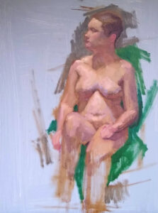 Casualty a figure painting by Julie Dyer Holmes