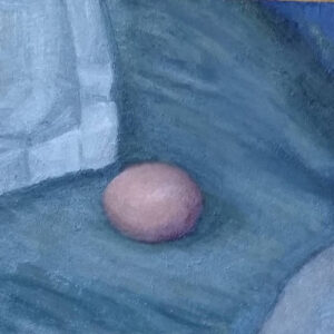 Surrounded 8x8 oil painting on panel by Julie Dyer Holmes Painter in Raleigh NC sfw