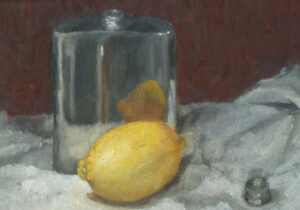 Sweet and Sour 8x6 inch oil painting on panel by Julie Dyer Holmes