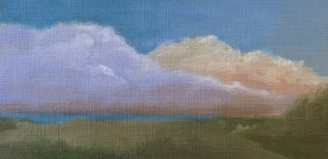 The Artist's Way oil sketch on canvas paper by Julie Dyer Holmes 300