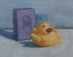 You're the One 3x4 inch oil sketch by Julie Dyer Holmes