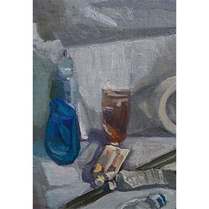 Time-and-attention-detail-of-work-in-progress-painting-by-Julie-Dyer-Holmes-