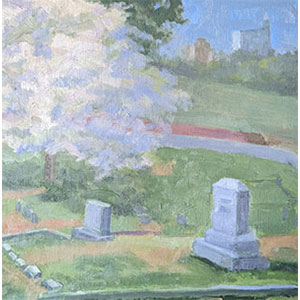 Fleeing-Moment-Oil-Painting-on-Panel-by-Julie-Dyer-Holmes-10x10-inches