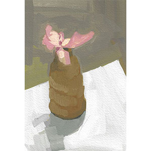 Im-OK-you-5x7-gouache-painting-by-Julie-Dyer-Holmes-WP-Featured-image-