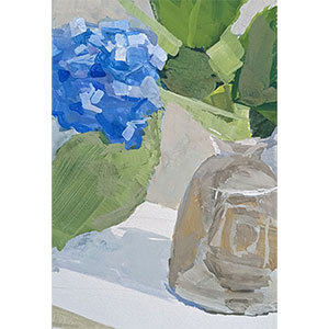 Bursts-of-Blue-5x8-gouache-painting-by-Julie-Dyer-Holmes