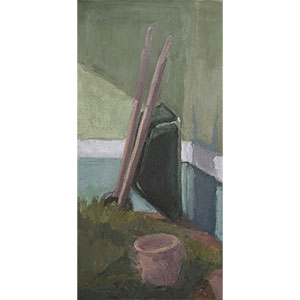 Resting and Ready Oil painting by Julie Dyer Holmes