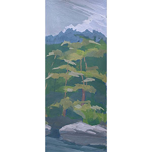 Waukeena-Lake-View-3x6-goauche-painting-by-Julie-Dyer-Holmes-WP-Featured-Image-SFW