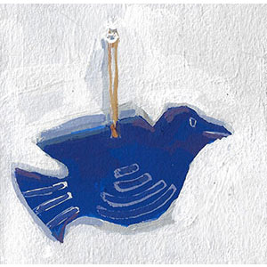 Peace-on-Earth-Blue-Bird-gouache-painting-by-JD-Holmes-WP-Featured-image-sfw