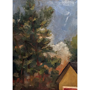 Evergreen View12x16-oil-painting-on-canvas-by-JD-Holmes