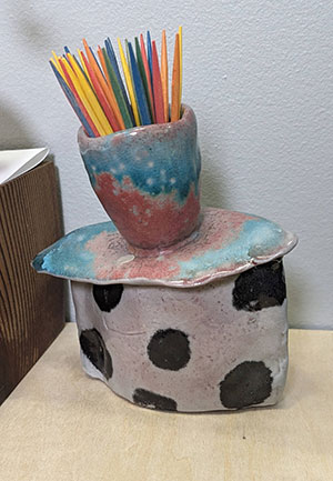 Quirky-little-polkadotted-pot-from-Penland
