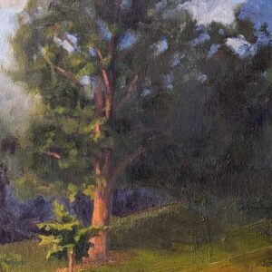 Take Care of the little one 9x12 in oil painting on panel by JD Holmes