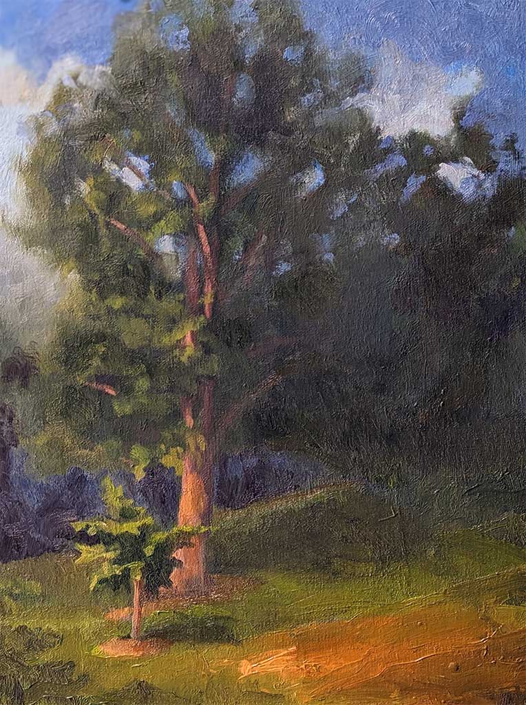 Take Care of the little one 9x12 in oil painting on panel by JD Holmes