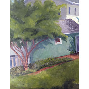 Big painting in progress by Fine Artist Julie Dyer Holmes