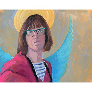 Make Me An Angel 20x16 oil painting on canvas paper by JDHolmes