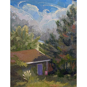 Home Sweet Home 6x8 oil painting on panel by JDHolmes WP Featured image format