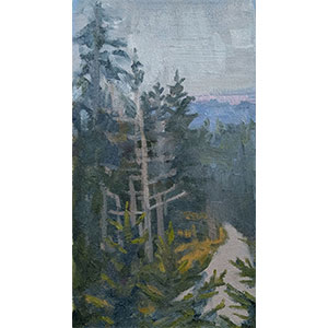 Among-the-Trees-6x12-inch-oil-painting-on-Arches-by-JDHolmes