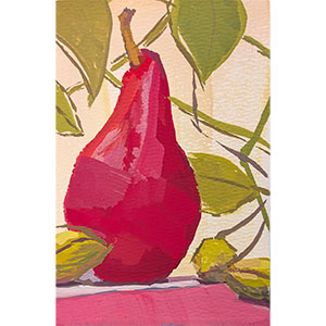 Playful pear painting