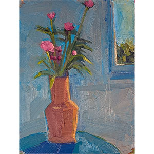 Crystal Blue Persuasion 6x8 painting by Julie Dyer Holmes