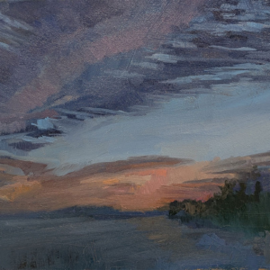 Breath of Dusk 12x16 oil painting on canvas by JDHolmes