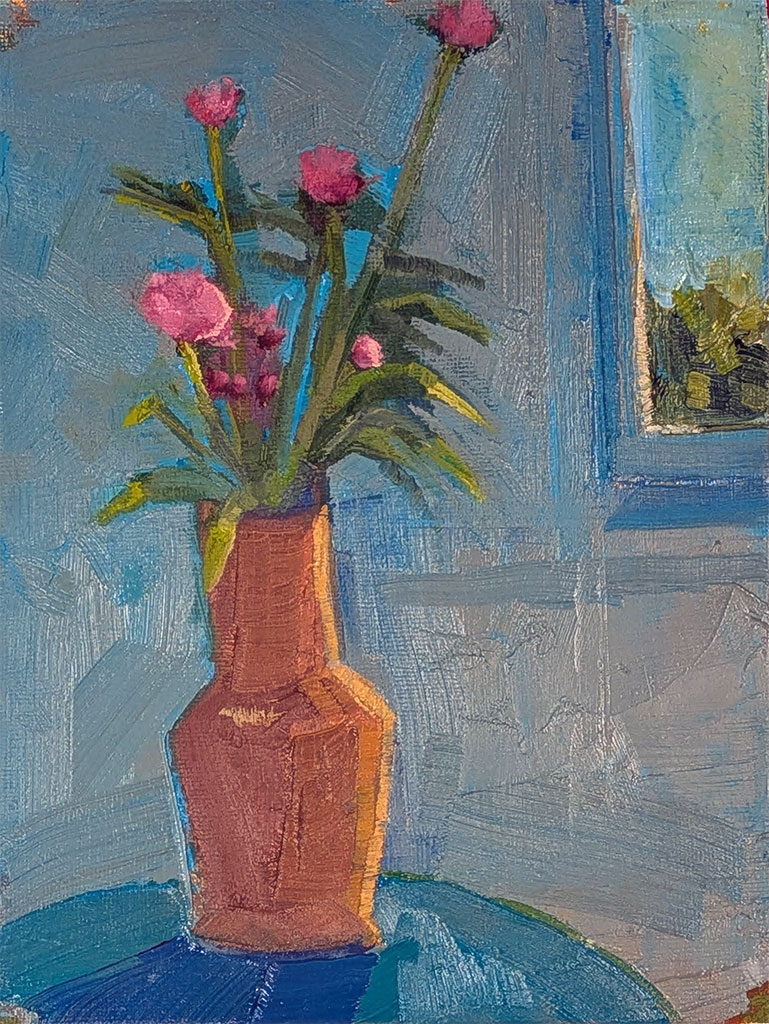 Crystal Blue Persuasion 6x8 inch oil painting on panel by JDHolmes