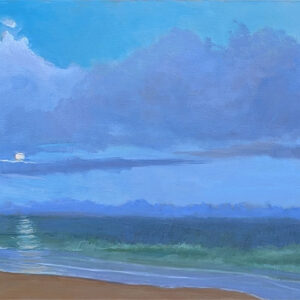 Moonrise 4ft by 2ft oil painting by JDHolmes