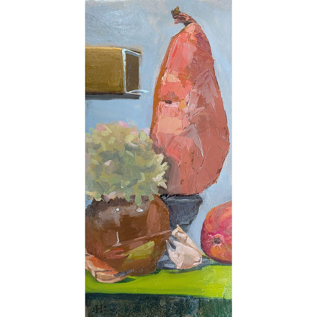 Sweetpotato Tribute 6x12 inch oil painting on panel by JDHolmes