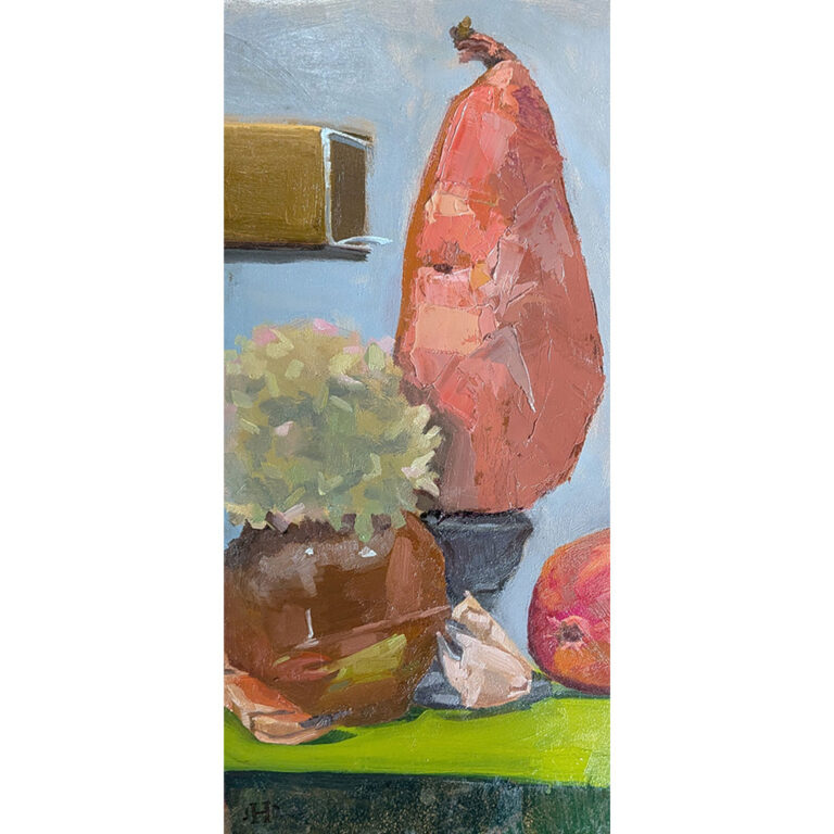 Sweetpotato Tribute 6x12 inch oil painting on panel by JDHolmes