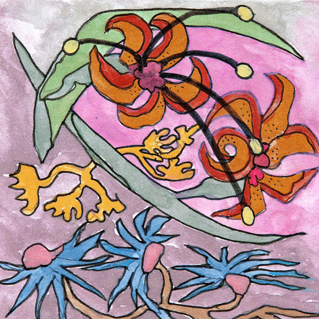 Ellen Gamble's iridescent watercolor paintings